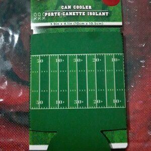 Football-Themed Can Cooler Coozie - party barbecue picnic games event fan gift